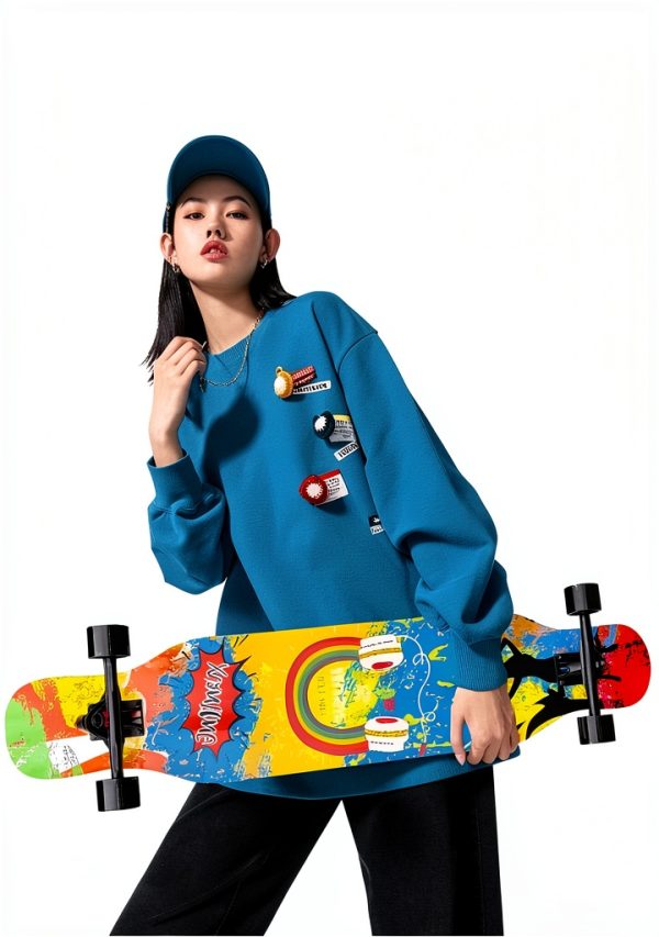 Longboard vigvitspo Maple 42in Cruiser for Adults-4