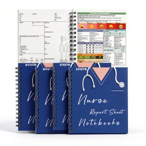 Nurse Report Notebook White Black Gisgfim Office-0