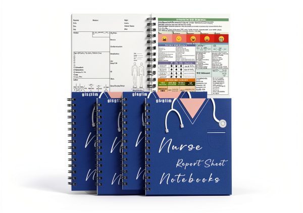 Nurse Report Notebook White Black Gisgfim Office-0