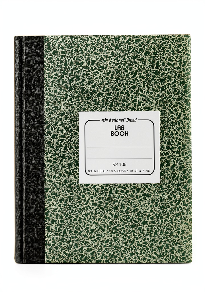 National Green Agate Laboratory Notebook with green agate printing design