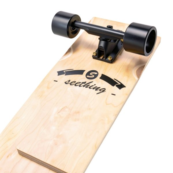 Seething Longboard Cruiser Seaside Aluminum Maple Wood-2