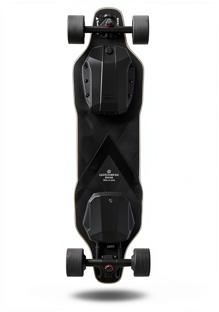 Backfire G2 Black electric longboard on urban street