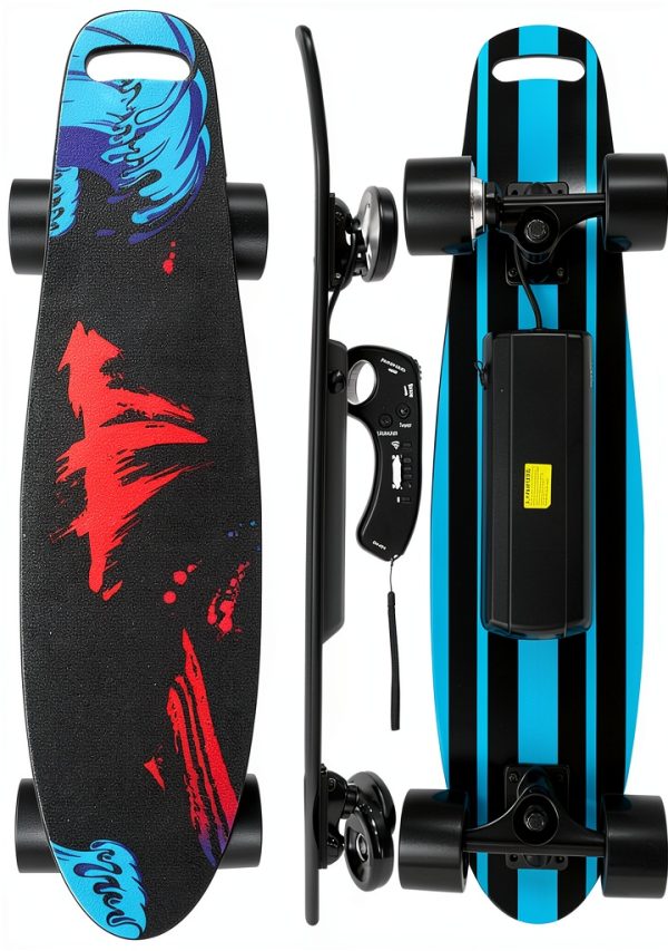 EBOSSOM Electric Skateboard 350W Black Teens-0