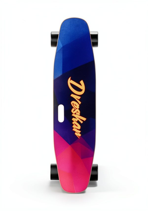DresKar Electric Longboard Pink 450W Motor Adult Skateboard-1
