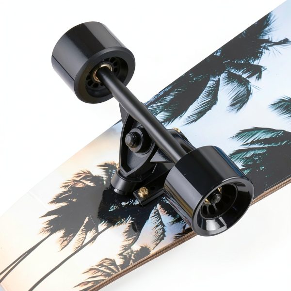 Seething Longboard Cruiser Seaside Aluminum Maple Wood-3