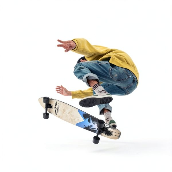 Seething Longboard Cruiser Seaside Aluminum Maple Wood-6