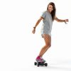 DresKar Electric Longboard Pink 450W Motor Adult Skateboard-4