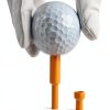 Golf Tees Jiskan Funny 2-in-1 Yellow Plastic 10 Pack Model JIS-CG01-2