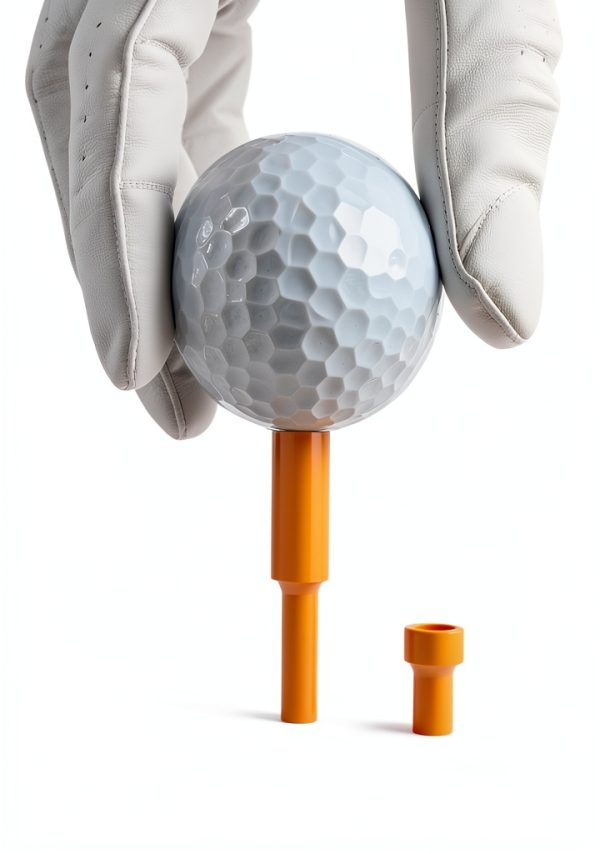 Golf Tees Jiskan Funny 2-in-1 Yellow Plastic 10 Pack Model JIS-CG01-2