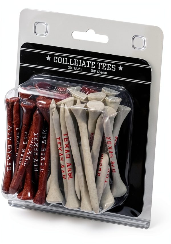 Golf Tees Team Golf NCAA 2-3/4 inch Multi Team Colors 50 Pack Wood-0