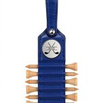 Golf Tee Holder Deironply Leather Accessory with Ball Marker-0