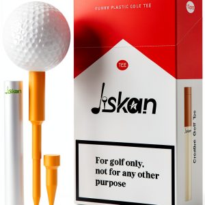 Golf Tees Jiskan Funny 2-in-1 Yellow Plastic 10 Pack Model JIS-CG01-0