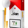 Golf Tees Jiskan Funny 2-in-1 Yellow Plastic 10 Pack Model JIS-CG01-5
