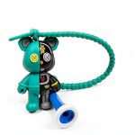 LUCIDDREAM Golf Tee Hanger Robot Bear 4Pcs Mixed Color Silicone Hook-0
