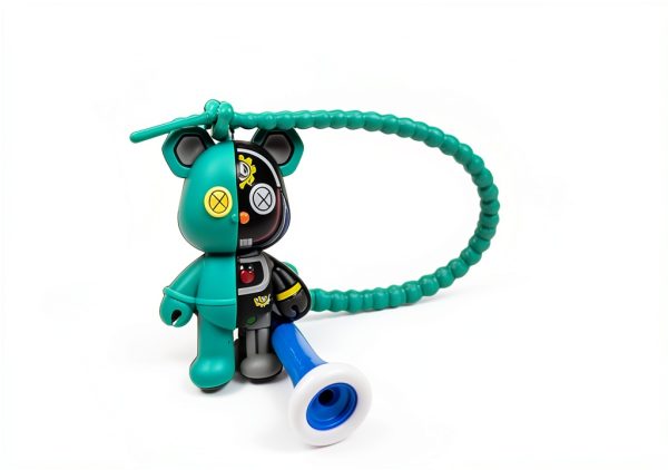 LUCIDDREAM Golf Tee Hanger Robot Bear 4Pcs Mixed Color Silicone Hook-0