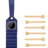 Golf Tee Holder Deironply Leather Accessory with Ball Marker-3