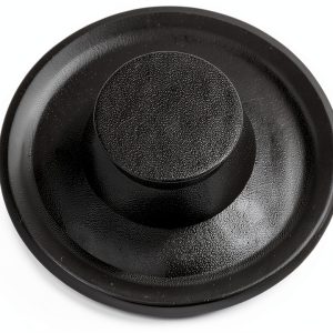 Sink Stopper OKUMEYR Black Rubber Kitchen Drain Cover 8.5x8.5 cm-0