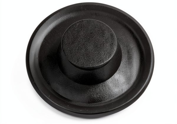 Sink Stopper OKUMEYR Black Rubber Kitchen Drain Cover 8.5x8.5 cm-0