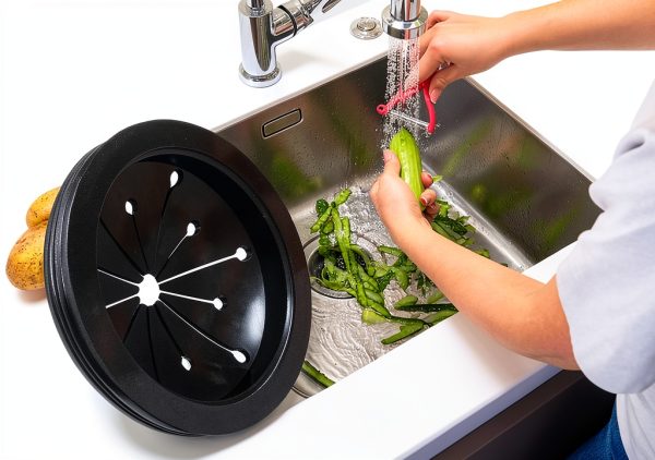 Garbage Disposal Splash Guard Yihzhong 3-1/8 inch Black Rubber Baffle-1