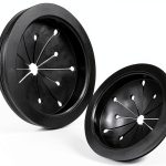 Garbage Disposal Splash Guard Yihzhong 3-1/8 inch Black Rubber Baffle-0