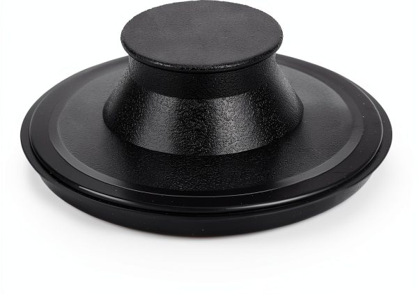 Sink Stopper OKUMEYR Black Rubber Kitchen Drain Cover 8.5x8.5 cm-1