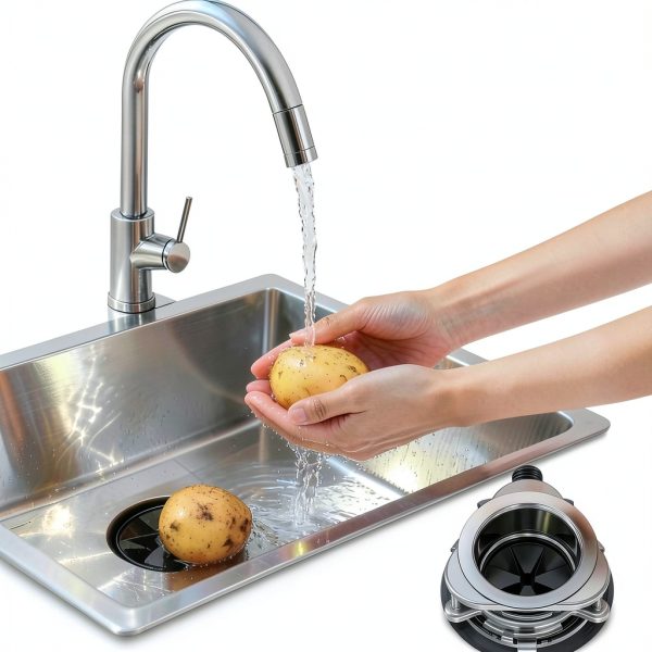 2 Pack 3 3/8" Garbage Disposal Splash Guards, Sink Baffle QCB-AM Replacement for InSinkErator Evolution Series, Quiet Collar Drain Plug, Easy Install Removable Garbage Disposer Accessory, Black Rubber-4