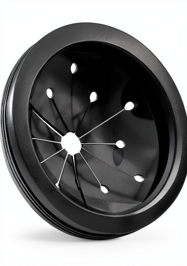 Black 3-Inch Garbage Disposal Splash Guard WaigN Rubber Baffle Cover-0
