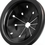 Black 3-Inch Garbage Disposal Splash Guard - Kitchen Sink Baffle Covers for Whirlaway, for Waste King, for GE Models - Rubber Drain Cover Disposal and Splash Protection,Garbage Disposal Parts 1 Pc-0