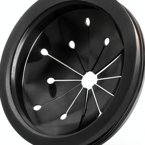 Black 3-Inch Garbage Disposal Splash Guard - Kitchen Sink Baffle Covers for Whirlaway, for Waste King, for GE Models - Rubber Drain Cover Disposal and Splash Protection,Garbage Disposal Parts 1 Pc-0