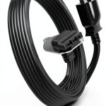 VHBW EZ Connect Power Cord for InSinkErator Garbage Disposal, 4FT Plug-in Cable Compatible with EZ Connect Power & Advanced Series Continuous Feed Models, Works with Air Switch Kit (CRD-EZ)-0
