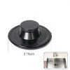 Kitchen Sink Stopper Fevbcnrj 2 Pack Durable Plastic Drain Plug Black-5
