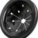 3-Inch Black Garbage Disposal Splash Guard - Universal Fit for Whirlaway,Waste King,GE, Heavy-Duty Rubber Sink Baffle Cover with Splash Protector, Drain Cover for Kitchen Disposals and Accessories-0