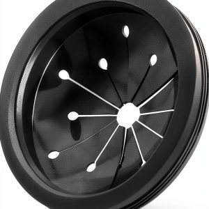 3-Inch Black Garbage Disposal Splash Guard - Universal Fit for Whirlaway,Waste King,GE, Heavy-Duty Rubber Sink Baffle Cover with Splash Protector, Drain Cover for Kitchen Disposals and Accessories-0