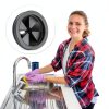 Garbage Disposal Splash Guard 2 Pack 3 1/8 inch Rubber Black Ullnosoo-6
