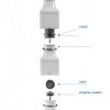 Karran Quartz QDFWH 3-1/2 in. Kitchen Sink Decorative Disposal Flange in White-3