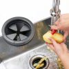 Garbage Disposal Splash Guard 2 Pack 3 1/8 inch Rubber Black Ullnosoo-1