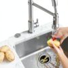 VEVOR Garbage Disposal Air Switch Kit, Dual Outlet Sink Top Air Switch for Food Waste Disposal, 3.5-inch Long Brushed Silver Stainless Steel ON/OFF Air Button for Granite, Marble, Quartz Countertops-7