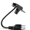 VHBW EZ Connect Power Cord for InSinkErator Garbage Disposal, 4FT Plug-in Cable Compatible with EZ Connect Power & Advanced Series Continuous Feed Models, Works with Air Switch Kit (CRD-EZ)-1
