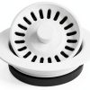 Karran Quartz QDFWH 3-1/2 in. Kitchen Sink Decorative Disposal Flange in White-0