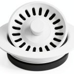 Karran Quartz QDFWH 3-1/2 in. Kitchen Sink Decorative Disposal Flange in White-0