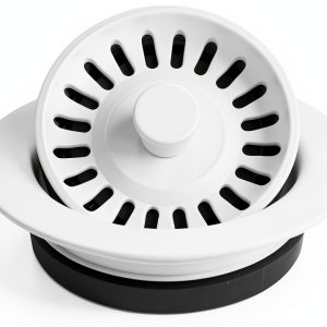 Karran Quartz QDFWH 3-1/2 in. Kitchen Sink Decorative Disposal Flange in White-0