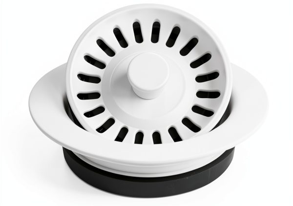 Karran Quartz QDFWH 3-1/2 in. Kitchen Sink Decorative Disposal Flange in White-0