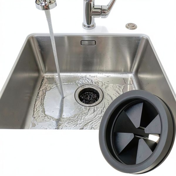 Garbage Disposal Splash Guard 2 Pack 3 1/8 inch Rubber Black Ullnosoo-2
