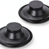 Kitchen Sink Stopper Fevbcnrj 2 Pack Durable Plastic Drain Plug Black-0