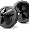 Garbage Disposal Splash Guard 2 Pack 3 1/8 inch Rubber Black Ullnosoo-0