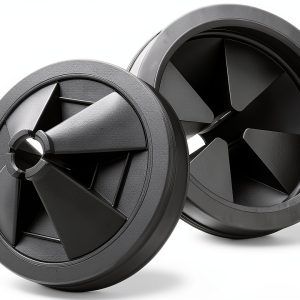 Garbage Disposal Splash Guard 2 Pack 3 1/8 inch Rubber Black Ullnosoo-0