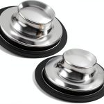 Kitchen Sink Stopper 2 Pack Stainless Steel Plug Fits 3 1/2 Inch Drain-0