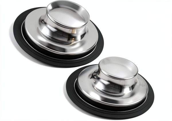 Kitchen Sink Stopper 2 Pack Stainless Steel Plug Fits 3 1/2 Inch Drain-0