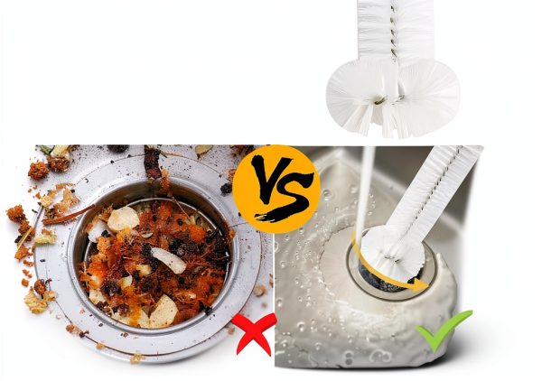 Garbage Disposal Cleaner Brush by DOMUEN for InSinkErator Units,-4