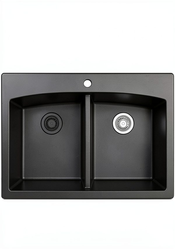 Karran Quartz QDFWH 3-1/2 in. Kitchen Sink Decorative Disposal Flange in White-1